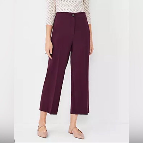 Ann Taylor Women's Plum Wide Leg Pants - Picture 1 of 6